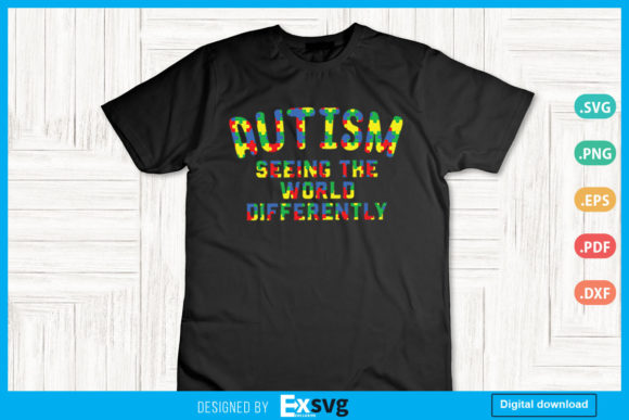Autism Seeing the World Differently Graphics for Local Branding