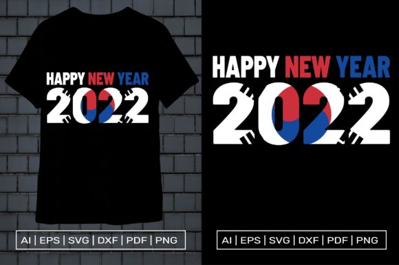 Happy New Year 2022 Graphics for Print Templates