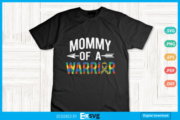 Mommy of a Warrior Autism Awareness Day Graphics