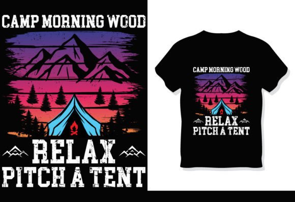 Morning Wood Camp Graphics for Print Templates